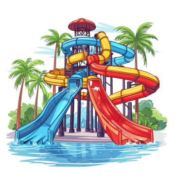 Cartoon Water Park PNG Transparent Images Free Download | Vector ...