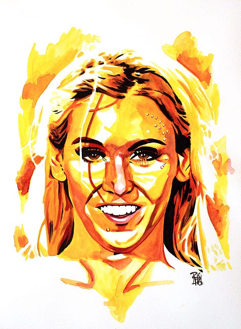 Paintings of Charlotte Flair