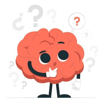 Curiosity brain concept illustration | Premium Vector