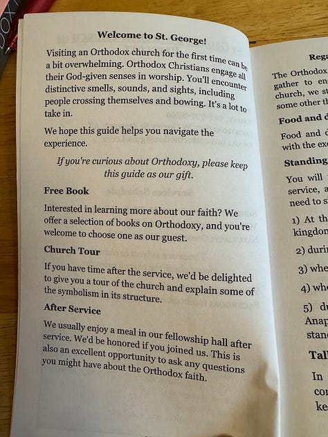 Photos of a liturgy guide