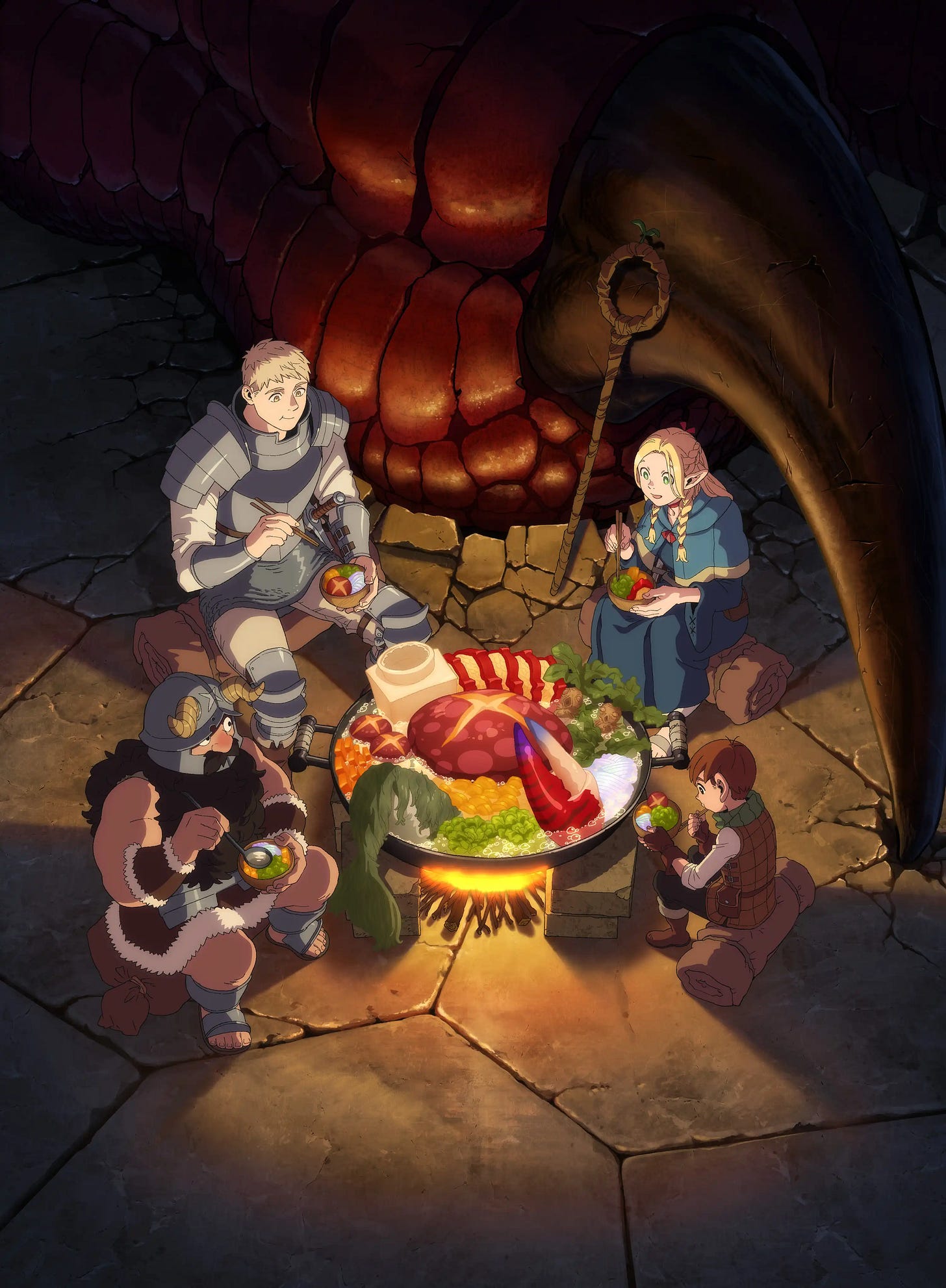 Delicious in Dungeon available on Netflix
