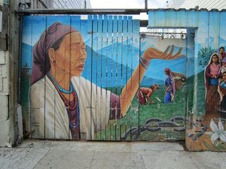 A - Murals - Indian woman A - Murals - Indian woman