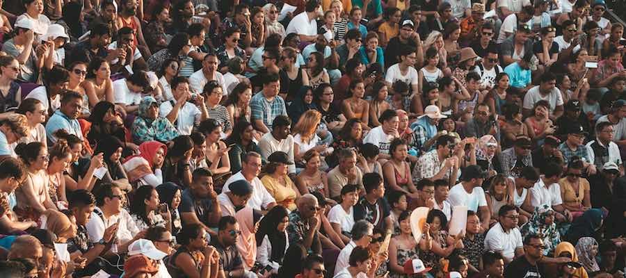 Crowded audience