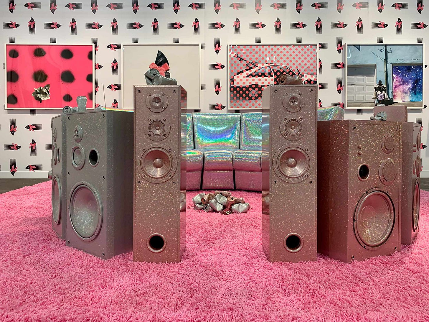 Sadie Barnette explores a Black Panther-infused family history at The  Armory Show