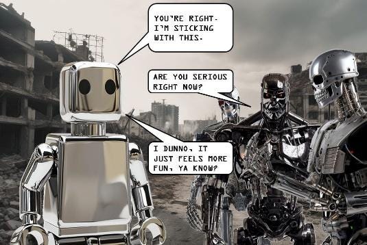 A group of robots in a city

AI-generated content may be incorrect.