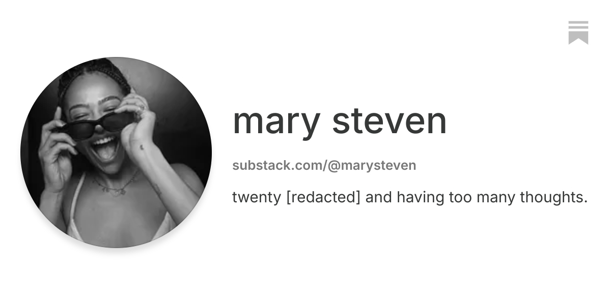mary steven | Substack