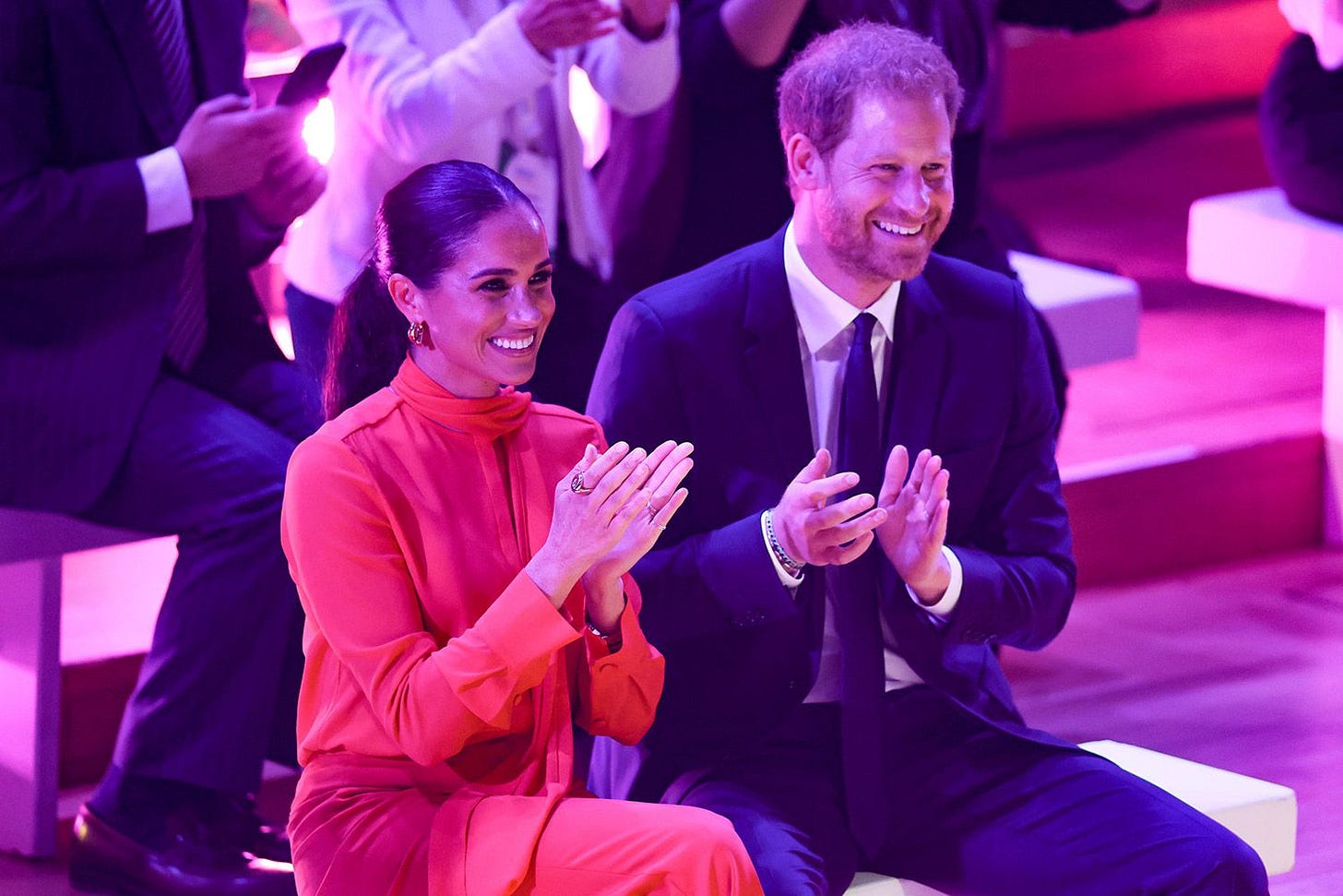 Meghan Markle and Prince Harry Make First Appearance of Return to U.K. Meghan Markle and Prince Harry Make First Appearance of Return to U.K.