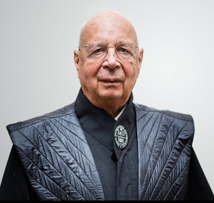 Was für ein geiles Dress trägt Klaus Schwab (Weltwirtschaftsforum) denn hier - Ist er zu den Romulanern übergelaufen?
