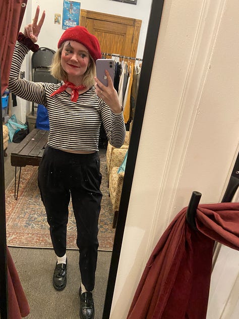 a series of mirror selfies.