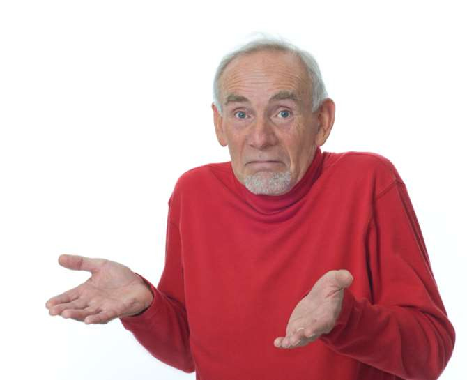 George Carlin shrugging