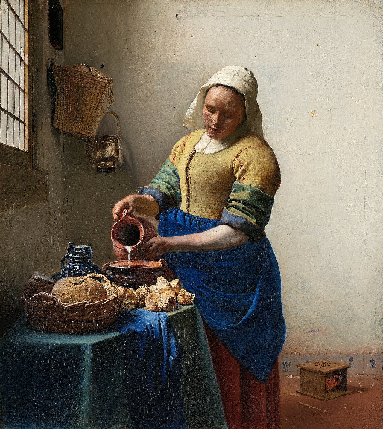 Johannes Vermeer, The Milkmaid (c. 1658), Rijksmuseum, Amsterdam.