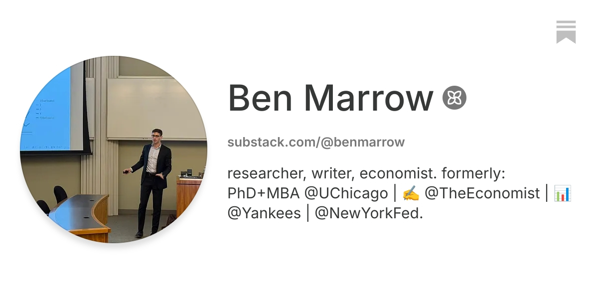 Ben Marrow | Substack