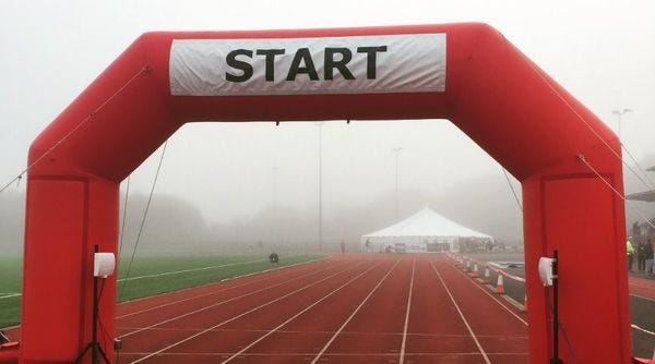 A foggy start to the day in Abingdon