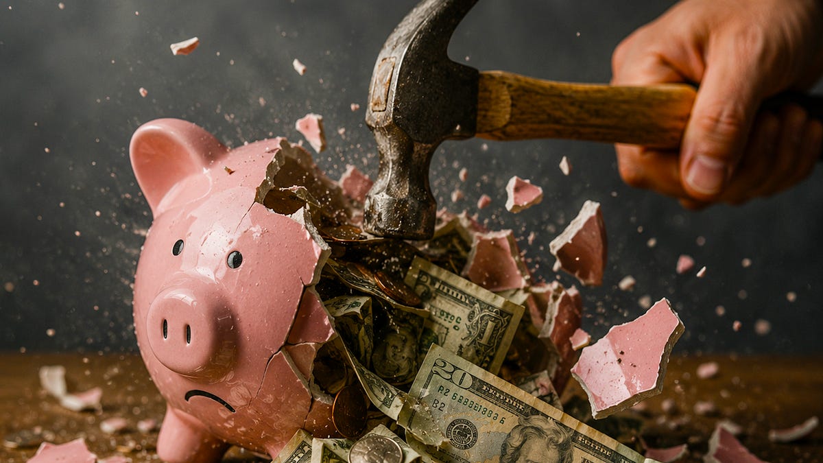 A contrarian note about the falling personal saving rate...💸