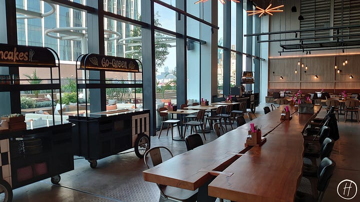 Food options at Moxy