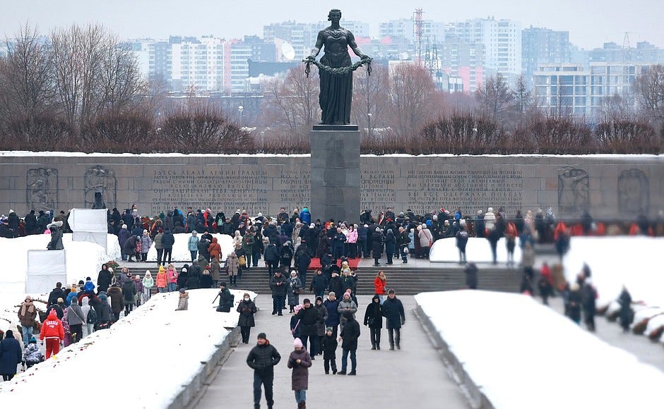 Piskarevskoye Memorial Cemetery.