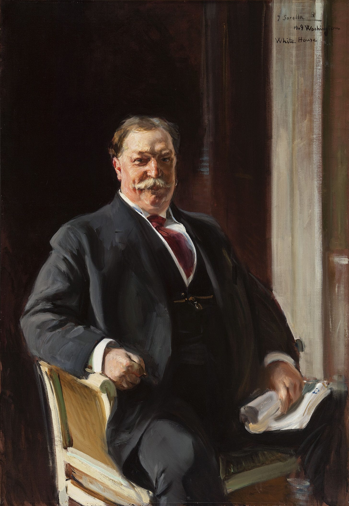 JoaquĆn Sorolla, William Howard Taft, 1909. JoaquĆn Sorolla, William Howard Taft, 1909.