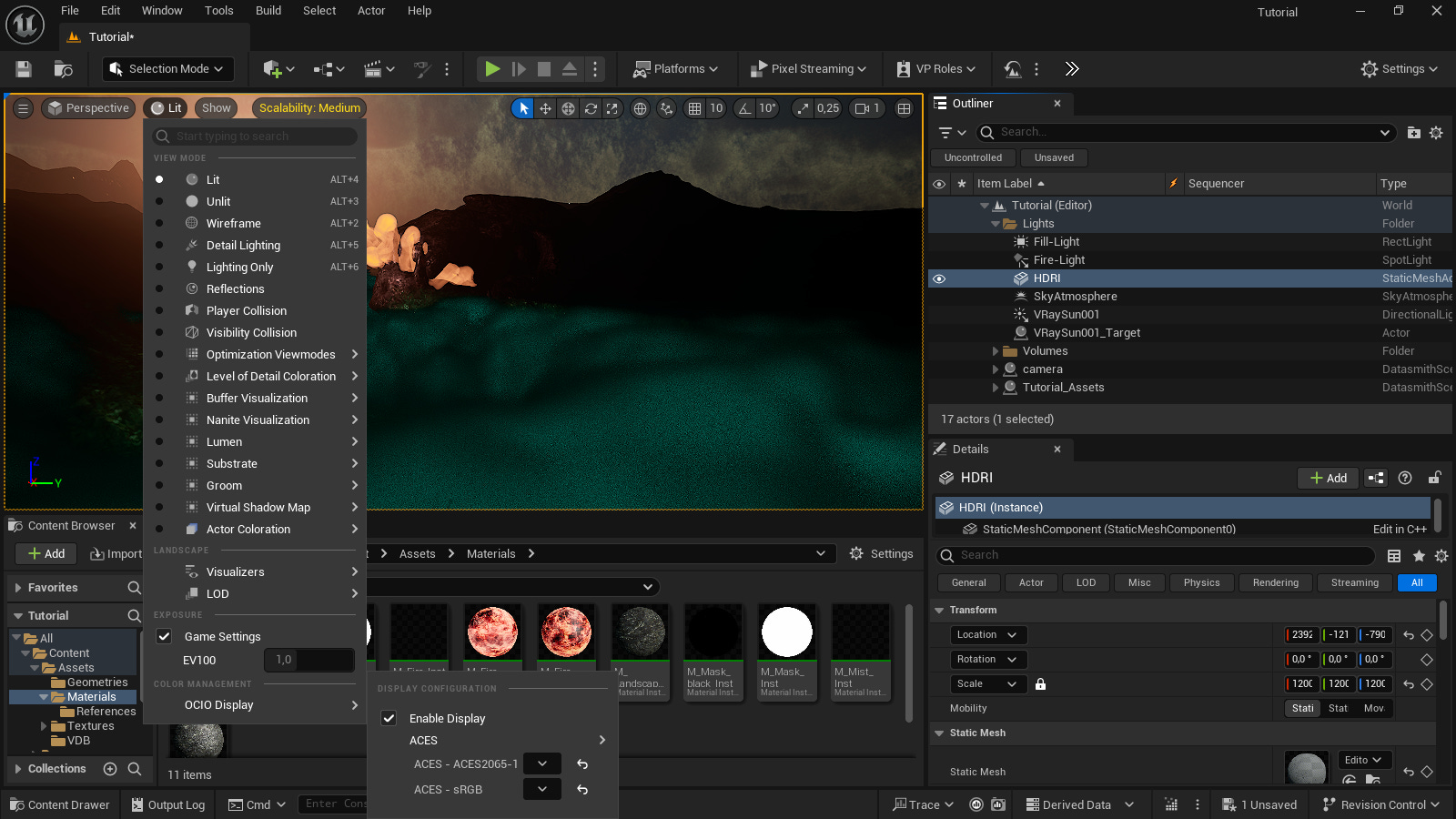 The reader can see how to set up a OCIO configuration in Unreal in my previous tutorial at https://www.slick3d.art/post/using-your-own-ocio-configuration-in-unreal-engine The reader can see how to set up a OCIO configuration in Unreal in my previous tutorial at https://www.slick3d.art/post/using-your-own-ocio-configuration-in-unreal-engine