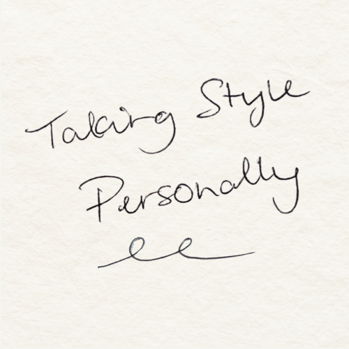 Taking Style Personally