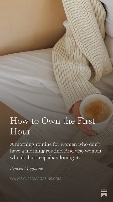 first thing in the morning