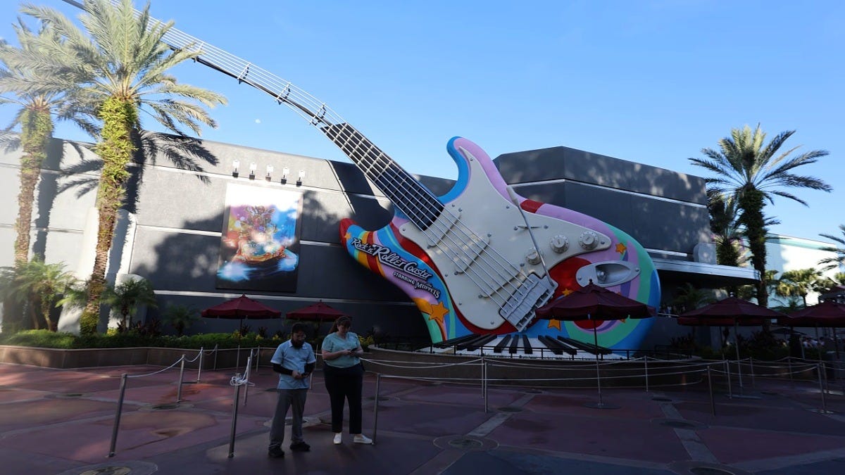 The Rock 'n' Roller Coaster Starring The Muppets entrance at Disney's Hollywood Studios. Image: MondoLens via Wikimedia Commons