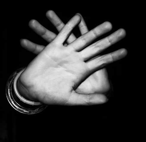 person s hands