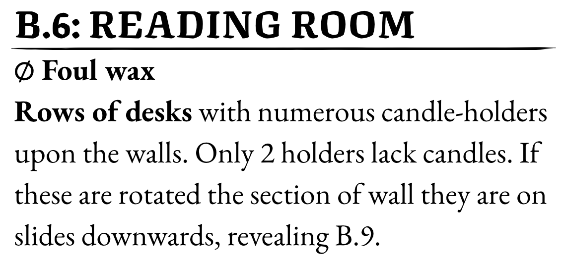 A room key from ttrpg adventure Inkvein.