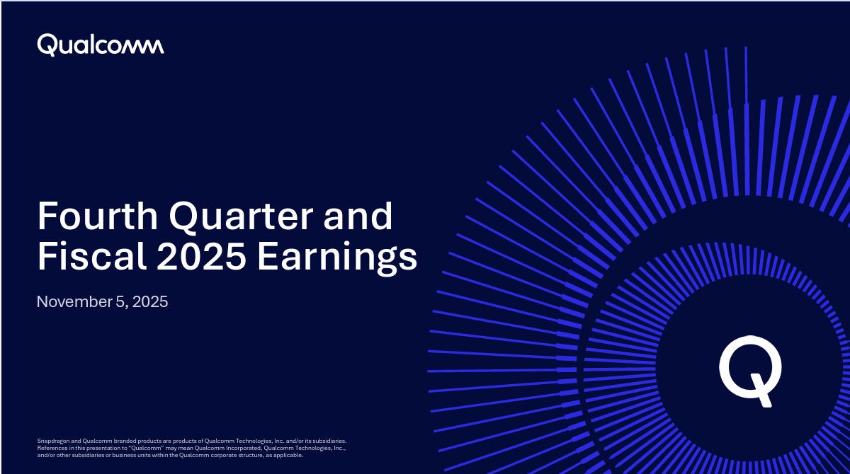QCOM | 高通2025財年第四季財報亮點- 大叔美股筆記Uncle Stock Notes