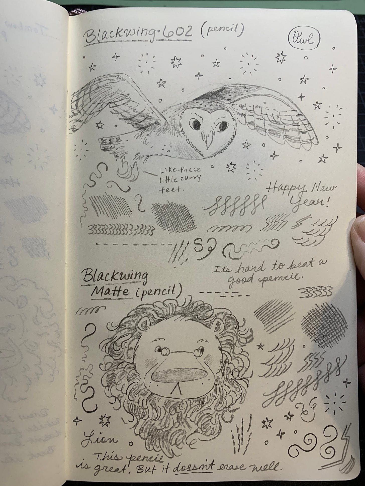 illustrations and marks using Blacking pencils 602 and matte by Kayla Stark
