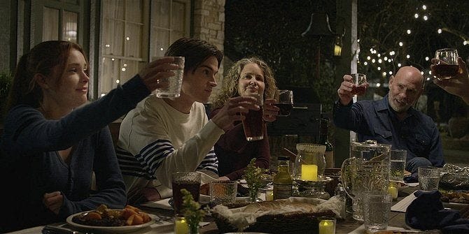 Walker Mitch Pileggi toasting Emily with family 109. Walker Mitch Pileggi toasting Emily with family 109.