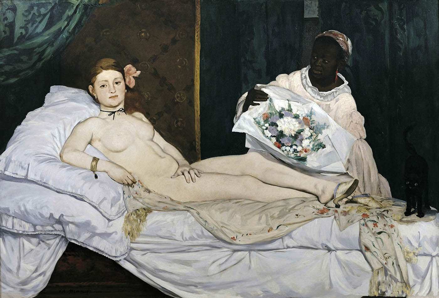 female nudity in art manet olympia painting