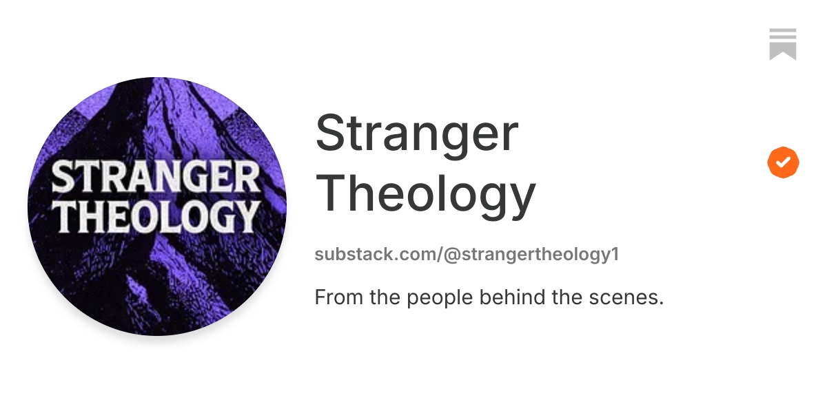 Stranger Theology | Substack