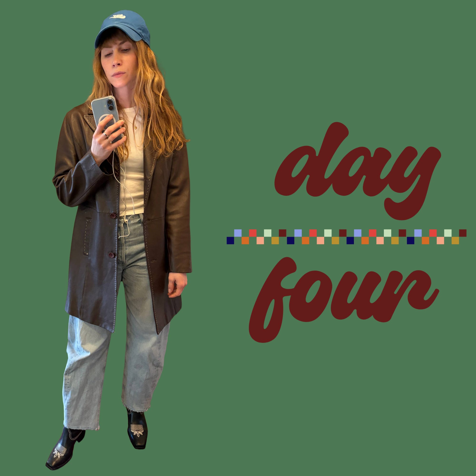 what I wore 041 - by Eleanor - Rabbit Fur Coat