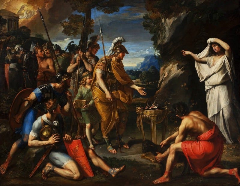 Aeneas and the Cumaean Sibyl by François Perrier