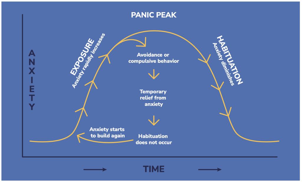 exposure and response prevention (erp) therapy is one of the most effective therapeutic modalities for relieving the symptoms of obsessive-compulsive disorder (ocd), panic peak exposure and response prevention (erp) therapy is one of the most effective therapeutic modalities for relieving the symptoms of obsessive-compulsive disorder (ocd), panic peak