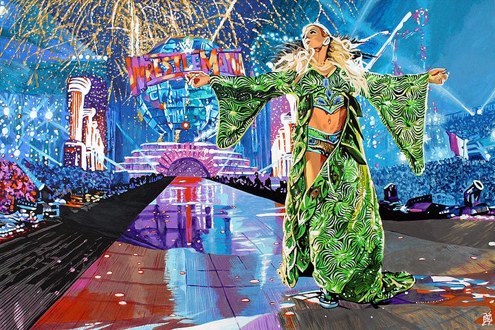 Paintings of Charlotte Flair