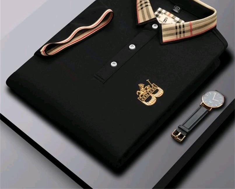 High end embroidered short sleeved cotton polo shirt men s T shirt Korean fashion clothing summer luxury top 220606Get c...