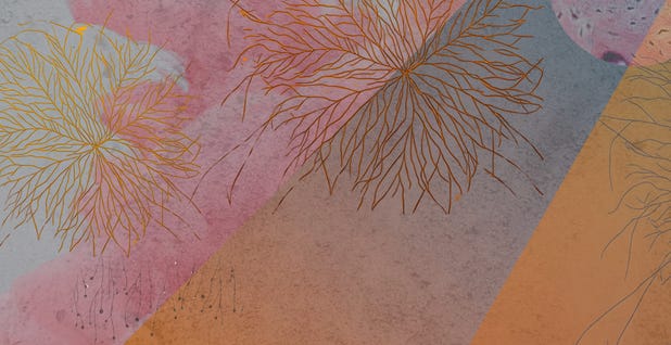 Abstract community connection illustration representing social health and belonging as therapeutic intervention