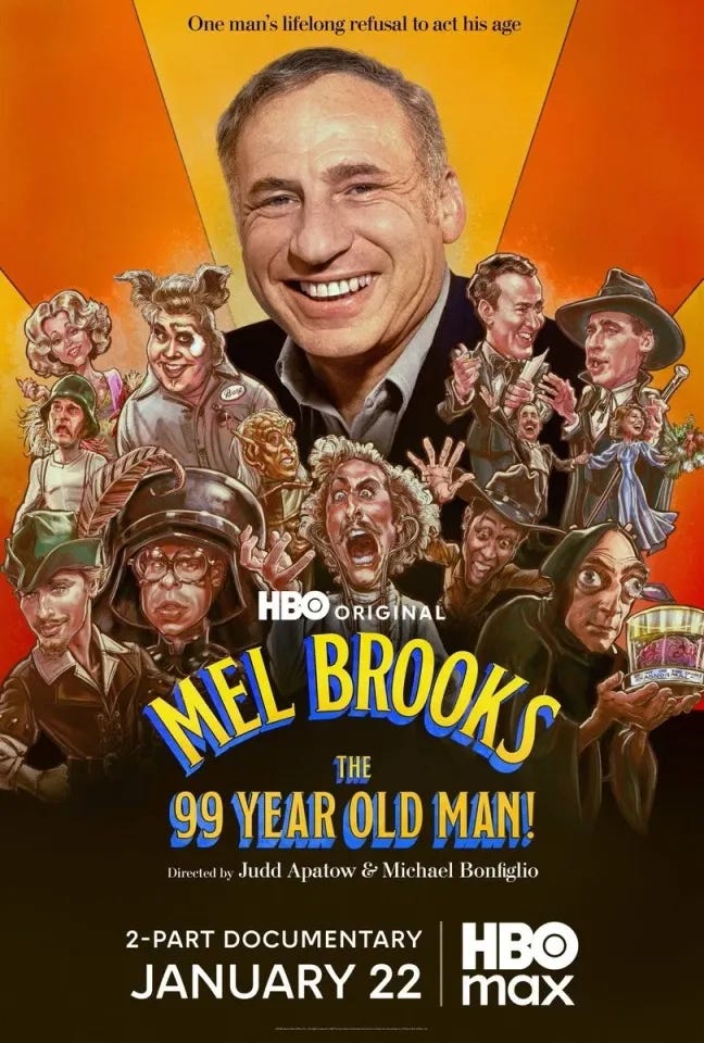 Discover Mel Brooks The 99 Year Old Man Poster