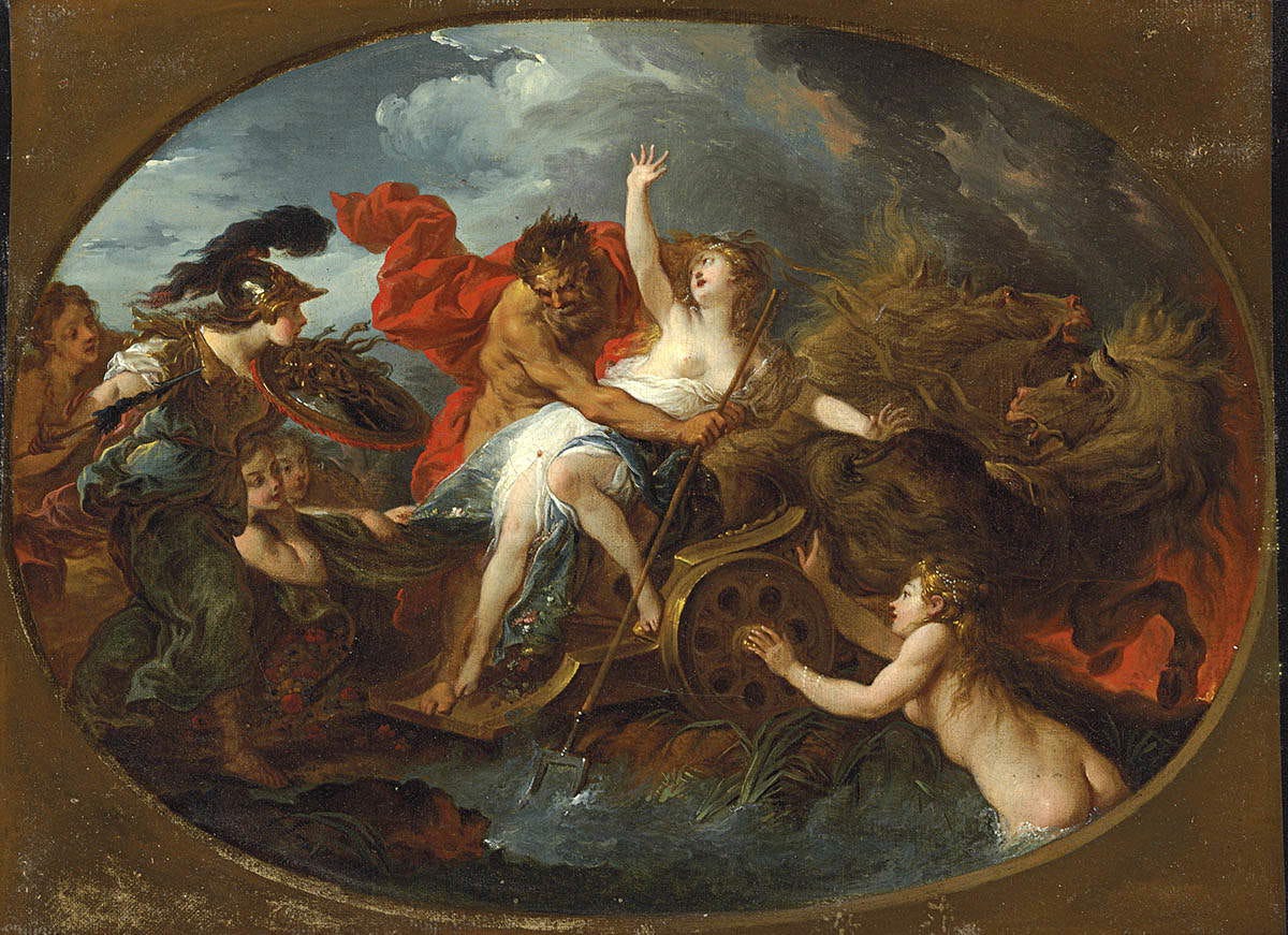 Painting of The Abduction of Proserpine by Jean Francois de Troy