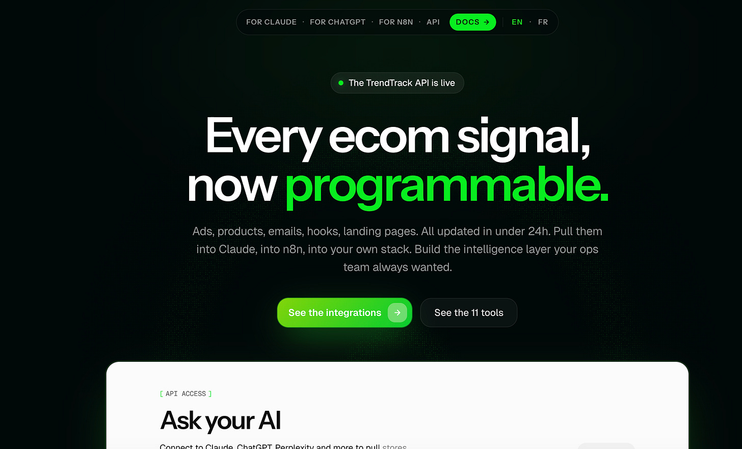 Automatiser son e-commerce avec l'IA (Trendtrack x Claude) Automatiser son e-commerce avec l'IA (Trendtrack x Claude)