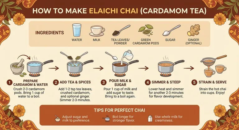 Infographic about making chai made using Nano Banana Pro