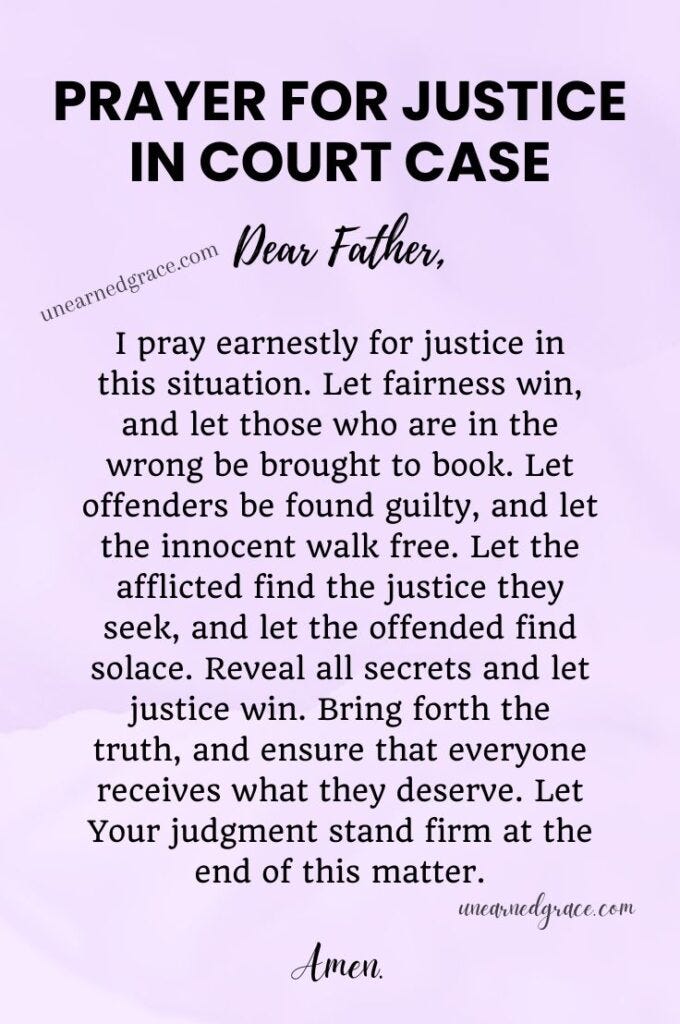 12 Strong Prayers For Court Cases - Unearned Grace 12 Strong Prayers For Court Cases - Unearned Grace