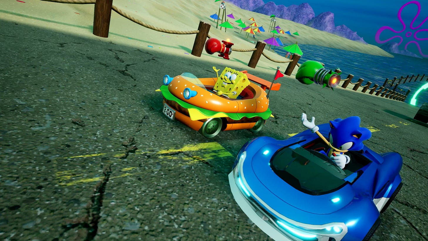 Sonic Racing: CrossWorlds Reveals Nickelodeon Collaboration That Adds  SpongeBob SquarePants, Avatar, and Teenage Mutant Ninja Turtles Guest  Characters - IGN