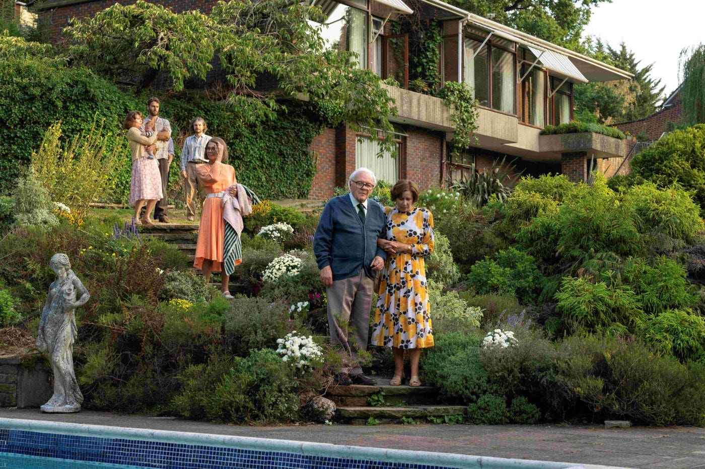 Anthony Hopkins and Lena Olin in One Life (2023)
