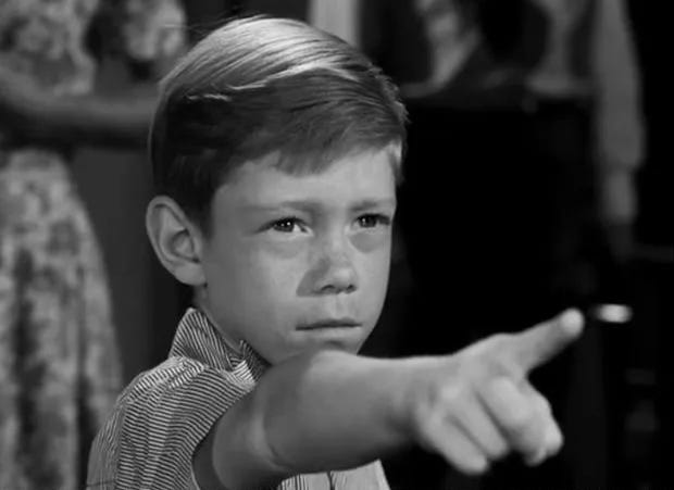 Billy Mumy in classic Twilight Zone episode, "It's a Good Life"
