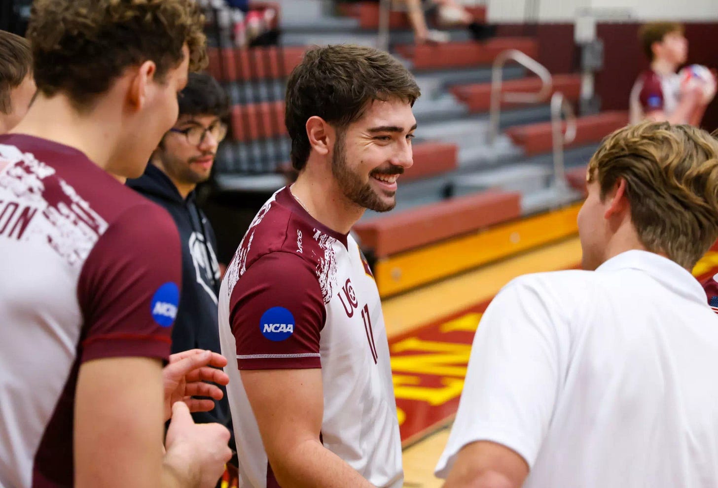 Mendes smiling