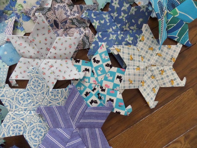 Blue Patchwork stars Blue Patchwork stars