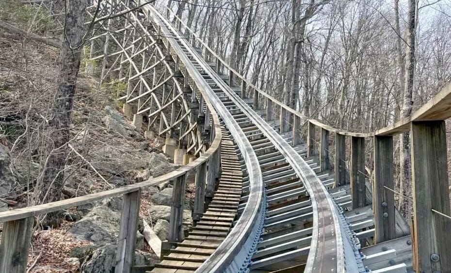 Titan Track on Boulder Dash at Lake Compounce