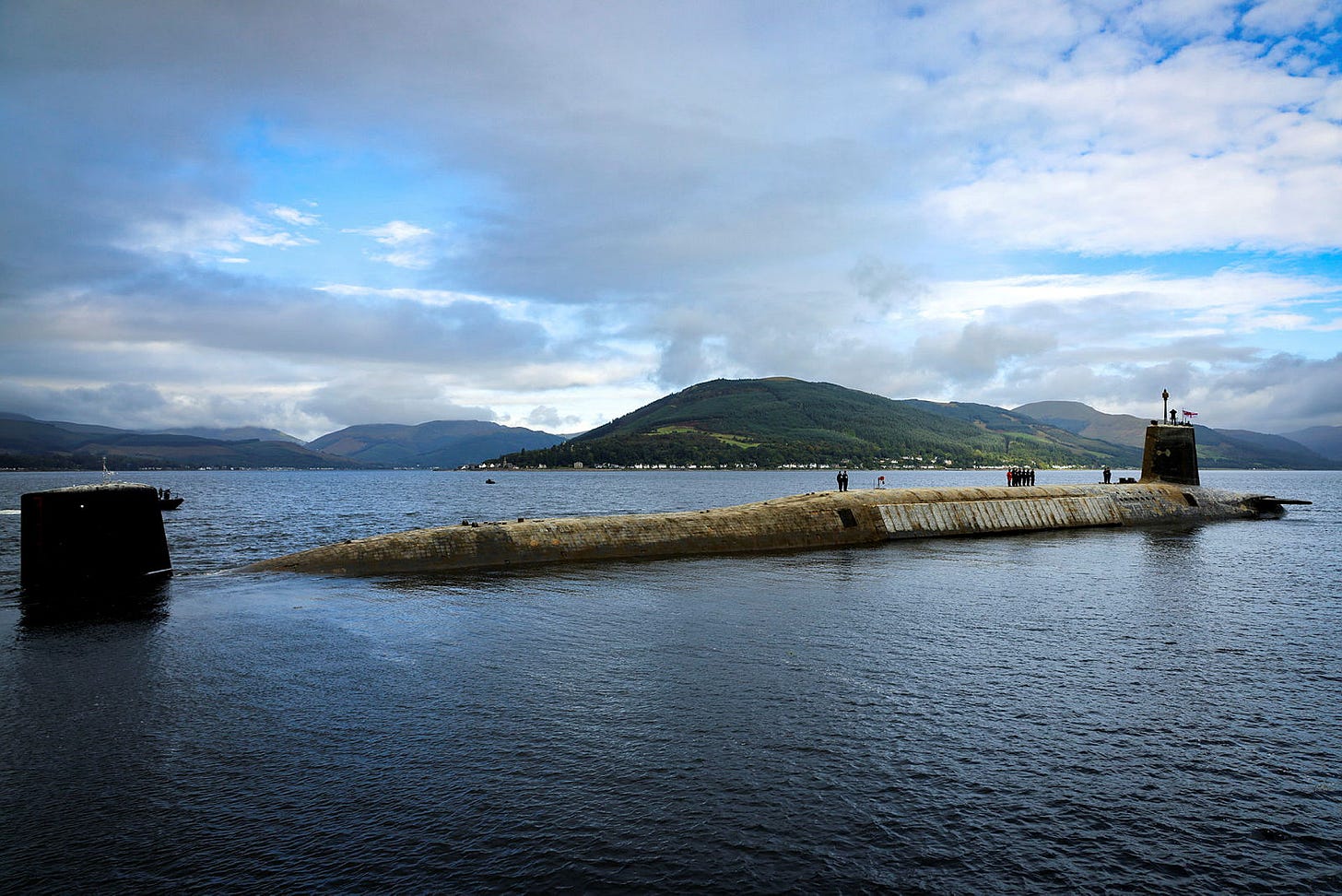 UK Submarine on Surface UK Submarine on Surface